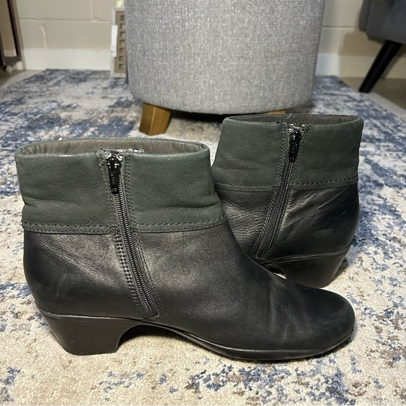 Clarks Ingalls Nile Black Ankle Boots Size 11 - Picture 5 of 13